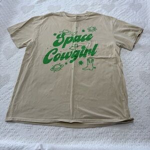 Space Cowgirl Graphic T Shirt (L)